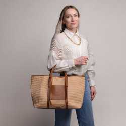 Savonna straw shopping bag